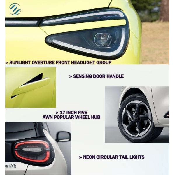 Véhicule électrique pur Dongfeng Nano 01 2024 330Liter Avec une vitesse maximale de 140km/h