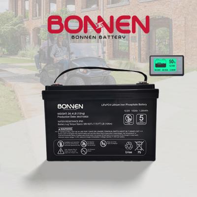 Golf Cart 12V 100Ah Lifepo4 Lithium Battery 6000 Cycles 150A BMS Lithium Battery Replacement