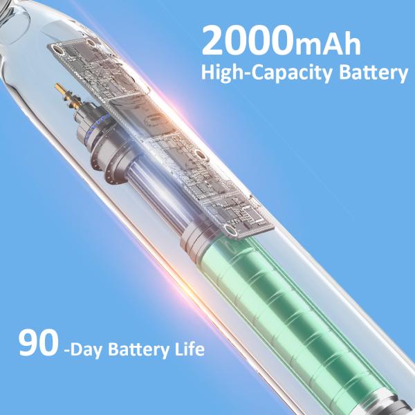 Ipx7 Travel Smart Self Cleaning Rechargeable Sonic Electric Toothbrush With Travel Case