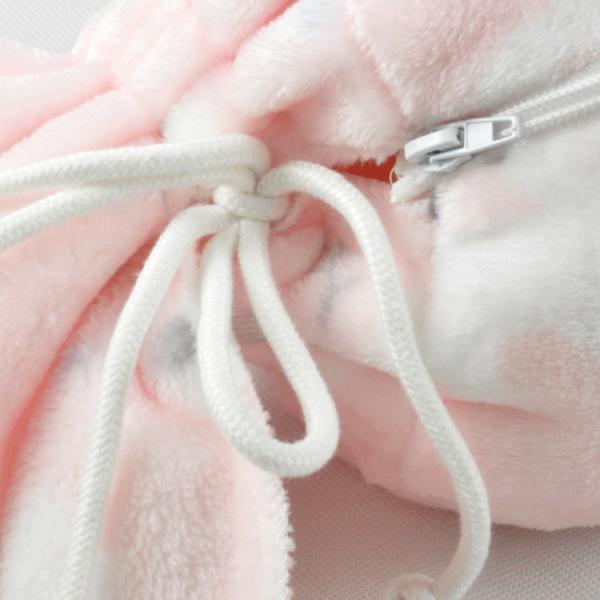 Pink Polyester Foldable Blanket Pillow And Blanket In One Customized Knit