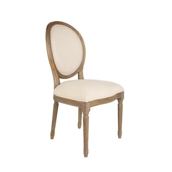 Event wooden frame round back chair linen fabric rental chair with wooden carved nice design dining chair