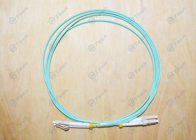 OM3 Duplex Fiber Optic Jumper LC To LC Tensile Strength > 10kg Customized Length
