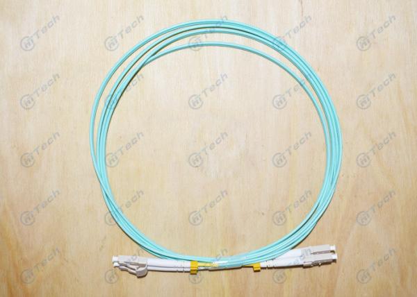 OM3 Duplex Fiber Optic Jumper LC To LC Tensile Strength > 10kg Customized Length