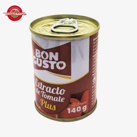 BONCUSTO Marque 140g pâte de tomate en conserve Brix22-24% Fournir la marque et le design de l'emballage