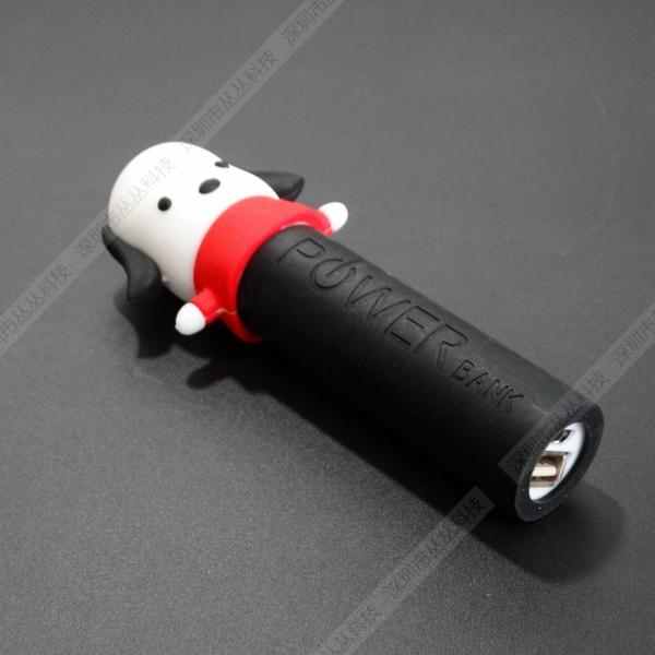 2018 PVC /Rubber  18650 USB Battery Charger Portable Power Bank 2600mAh For Christmas Gift best buy
