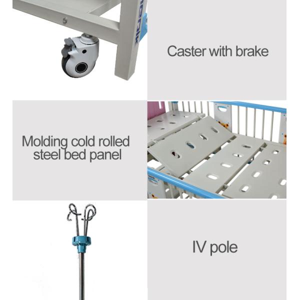 Бакрест 2 кроватей расшатанной розовой больницы педиатрический регулируемый для детей
