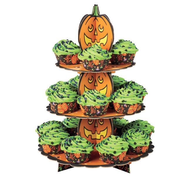 Mini Cardboard Wedding Cupcake Stands , Fancy Disposable Cupcake Tier Stand