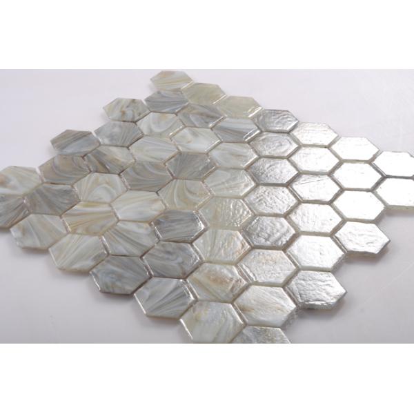 Latest Glossy Mosaic Tile with Hexagon Shape