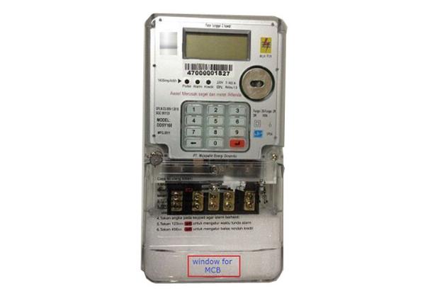 High Accuracy 1P Keypad STS Prepaid Meters DDSK150 With Long Terminal Cover