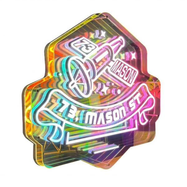 Innovations Custom Designs for Colorful 3D Acrylic Letters in Infinity Mirror Signage
