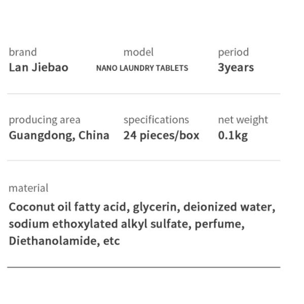 Os odores do concentrado de Nanoscale que removem o detergente para a roupa cobrem tabuletas do sabão