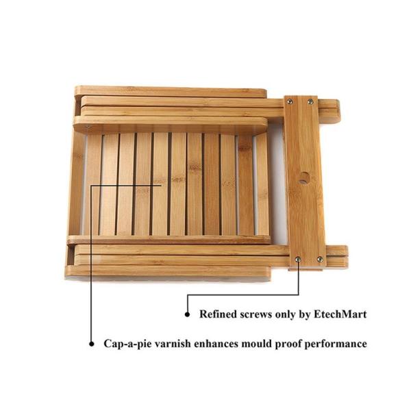 Moderno Design Adultos Crianças Portavel Folding banquinho feito de bambu natural para o exterior