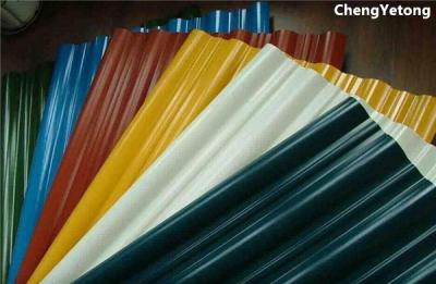 Villa Color Coated Roofing Sheets Products Chemical Resistance Width 700-1600MM