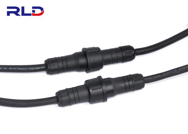 Male Female 4 Pin Waterproof Plug Straight Over Molded Plug 20 - 14AWG