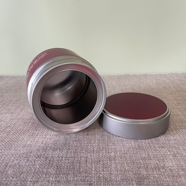 50g - 60g D73 X H73mm Airtight Tin Cans Matcha Tea Powder Tinplate Round Jar Metal Cans