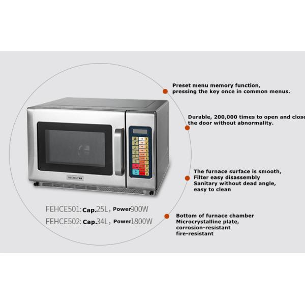 Тело нержавеющей стали микроволновой печи супермаркета управлением микрокомпьютера коммерчески