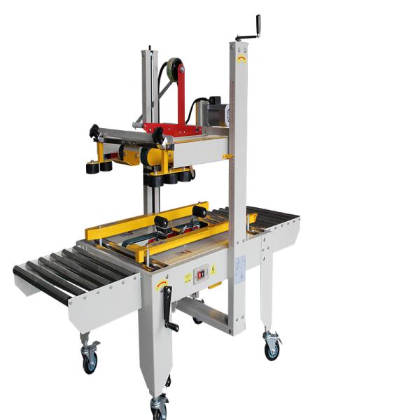 Полуавтоматический верхний и нижний привод ремень ленты коробки картона уплотнительная машина