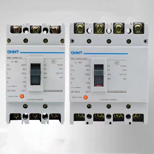 Industrial Grade 3 Phase 380v AC Circuit Breaker 100A MCCB Breaker 2P 3P 4P