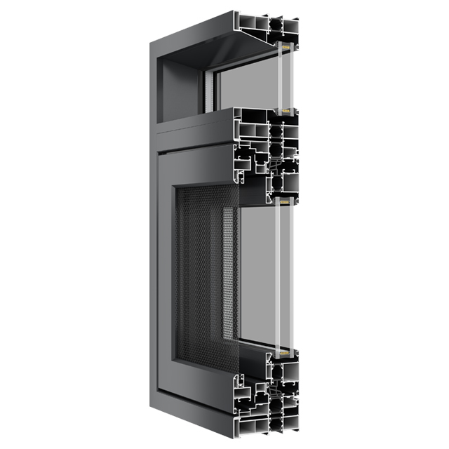 Thermal Break Well Sealed Aluminium Casement Window With Mosquito Net
