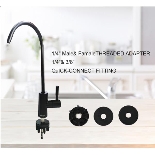 Long Nozzle Modern Flexible Black Stainless Steel Taps Kitchen Faucet