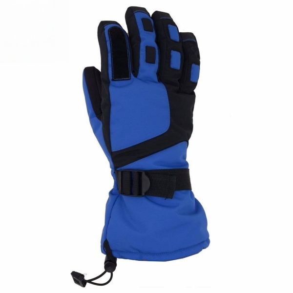Outdoor Ski Hiking Gloves Windproof Water Repellent Nylon Back Cold Resistant Warm Winter Gloves for Adults