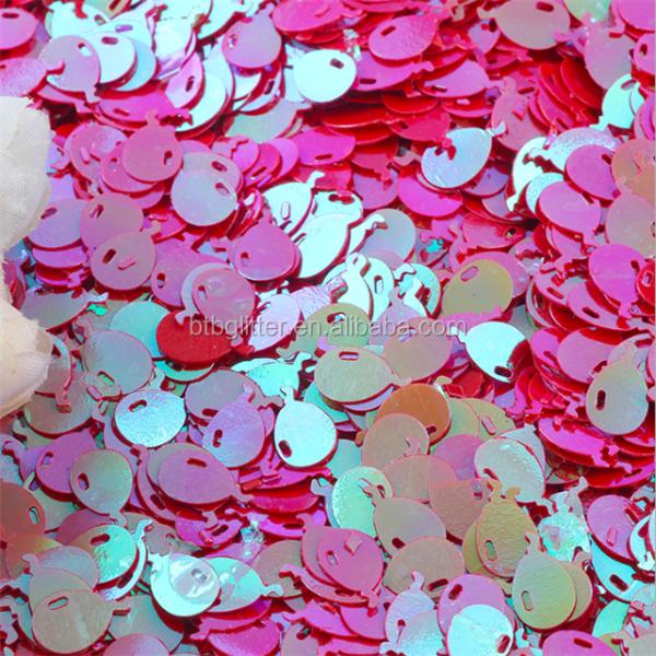 10mm Metallic Sequin Balloons 12 Inch Balloon Shape Glitter Sequins for Nail Beauty Products