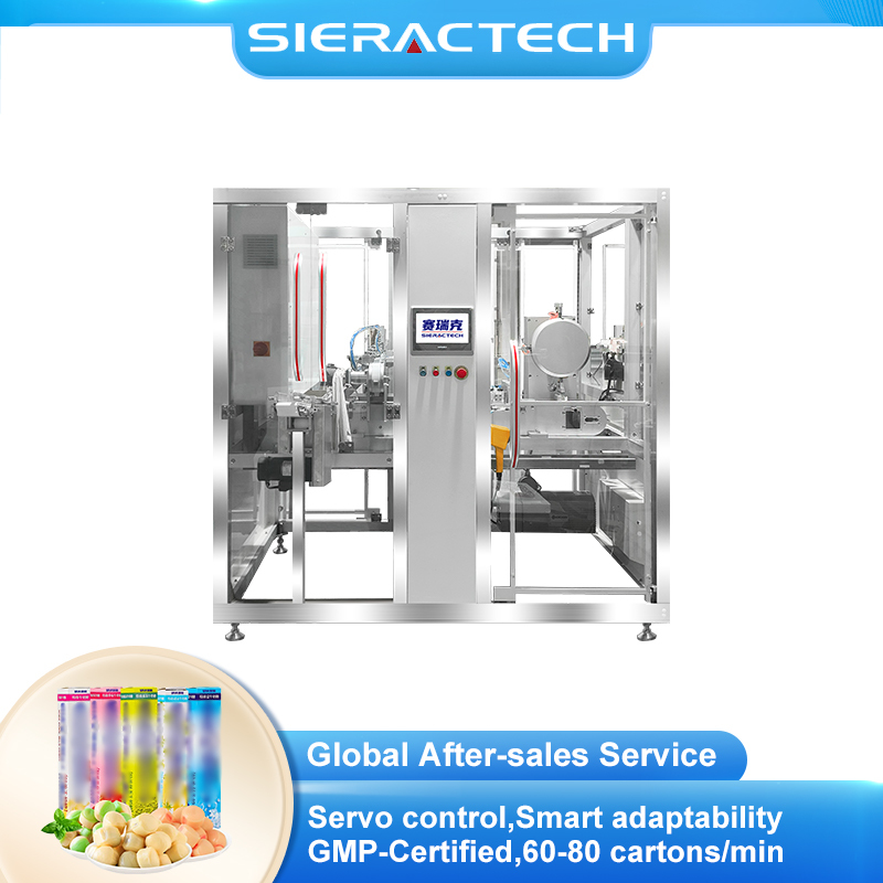 Automatic Stick Candy Cartoning Machine with Rotary Vacuum Suction and Multi