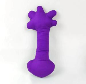 Brinquedos de tecido personalizados para cachorros adoráveis ​​PP Algodão Roxo