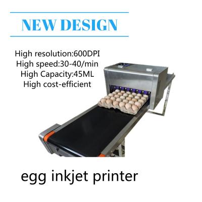High Performace Egg Jet Printer With Computer Control Dedicated Shuttle Conveyor