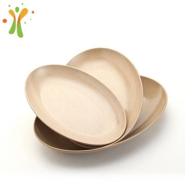 Eco-Friendly Rice Husk Round Plate