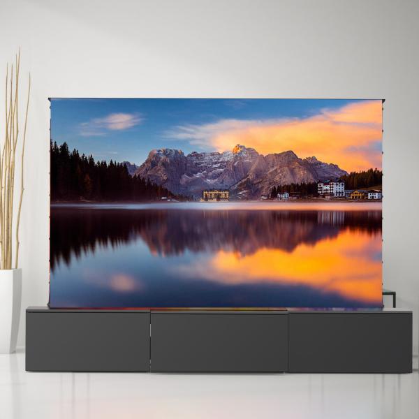 Marble Telescopic TV Cabinet Black Modern TV Cabinet Luxury Living Room Furniture