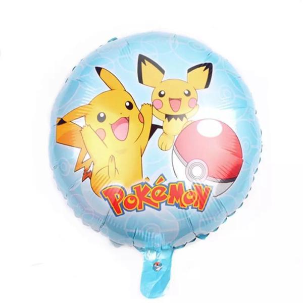 decoração quente do partido de 18 balões do hélio da folha de Pika-chu do balão de Puxão-segunda-feira do personagem de banda desenhada do monstro do bolso de puxão-segunda-feira da polegada