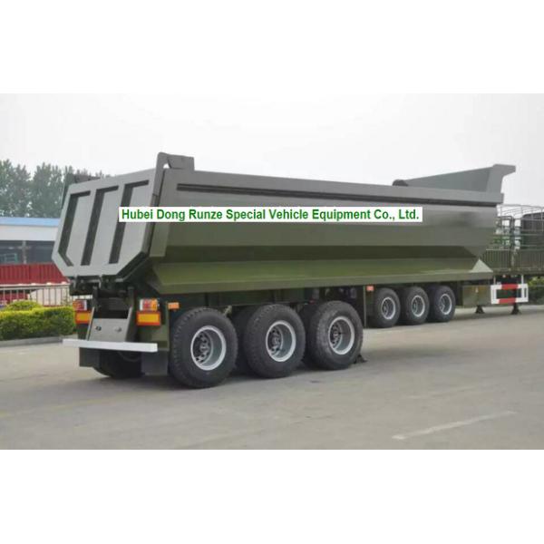 3 Axle U Shape Dump Semi Trailer Tipper Semi Trailer 30 ton U Type Hydraulic 24 CBM