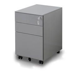 Keda 3 Drawer 0.150 CBM Steel Mobile Pedestal