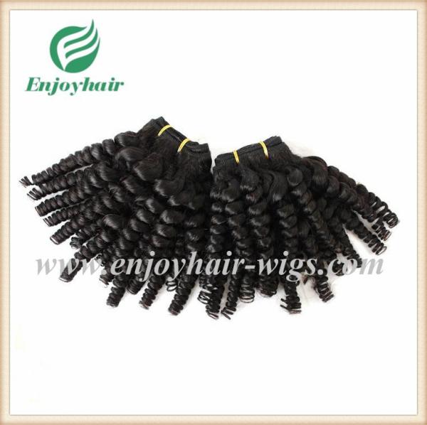 Brazilian 5A virgin remy hair weave natural color(can be dye) spiral curly 10''-26''length
