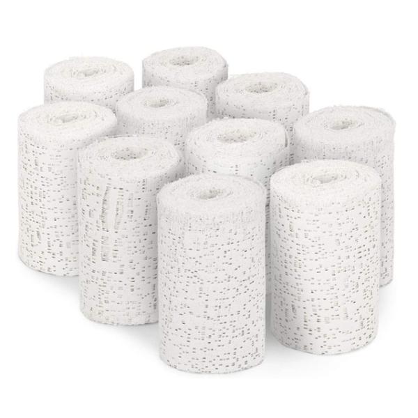 100% Gauze Medical Bandage Fluff Wrap Rolls Sterile Single Use Fluff Gauze Rolls