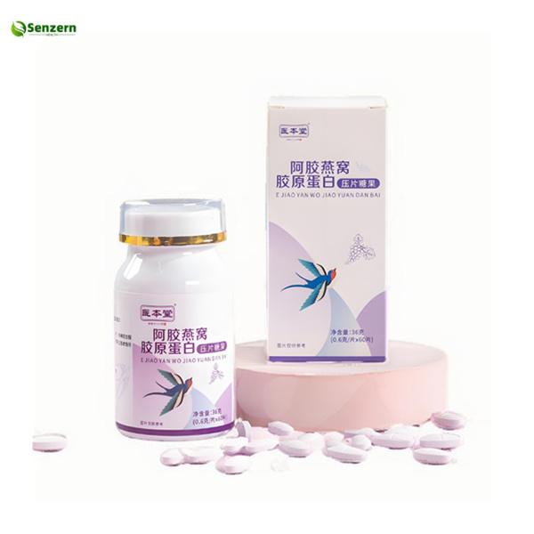 Bird'S Nest And Collagen Tablets Improve Skin Condition With Donkey Hide Gelatin