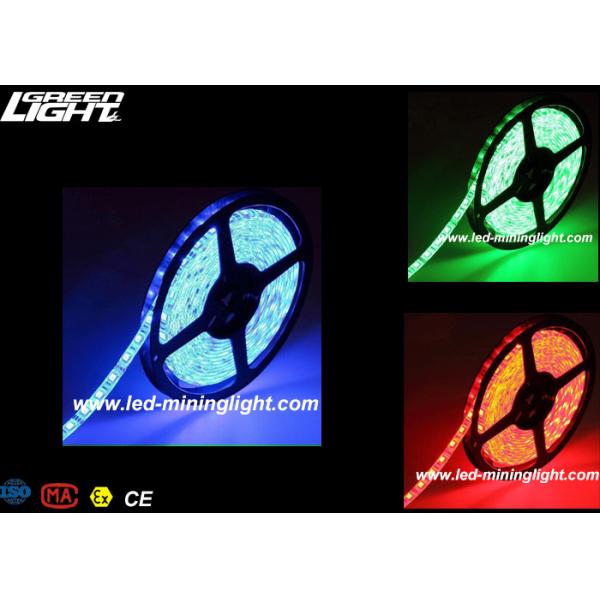 Indoor / Outdoor  RGB Waterproof Led Strip Lights For Home Decoration , 5m Per Roll
