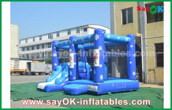 A corrediça inflável das crianças personalizou o curso de obstáculo congelado de encerado do PVC de 0.55mm castelo Bouncy inflável para crianças