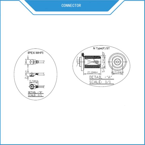 Женщина коаксиального кабеля RG178 n соединительного кабеля отрезка провода к IPEX U.Fl