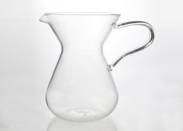 Eco Friendly Handmade Antique Glass Coffee Pots 400ml Heatproof With Handle