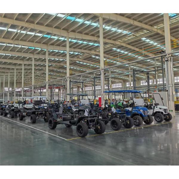 Охотничье транспортное средство Buggy Off Road Электрическая гольф-коляска 4-местный 2 + 2 места с аккумулятором грузового ведра 4kw 60V 100Ah