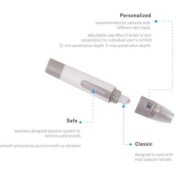 Diabetes Twist Top Pen Blood Lancet For Blood Glucose Testing
