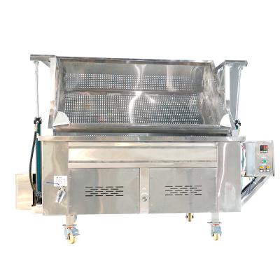 Máquina de fritura automática de lanches a gás Materiais de aço inoxidável