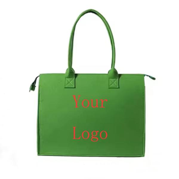 Thick Felt Storage Bag - Durable Eco-Friendly With A Smooth Texture Fashionable For Daily Commuting A New Favorite Portable Environmental protection Shopping All-match Bag Gift Shopping Bag