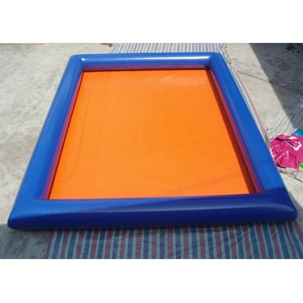 Outdoor Blue Inflatable Swimming Pool 6m x 4m Rectangle Blow Up Pool