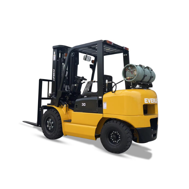 EVERLIFT EPA Двигатель 2,5 тонны 3 тонны вилочная погрузка Газ СПГ Бензинная вилочная погрузка 3500 кг с боковым переключателем
