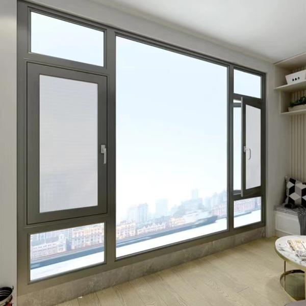 Moderna alta tecnologia acessível impermeável triplo vidrado Casement House janelas