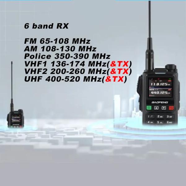 Baofeng UV18 Private Mold Quad Band Walkie Talkie for Long Range UHF VHF Communication