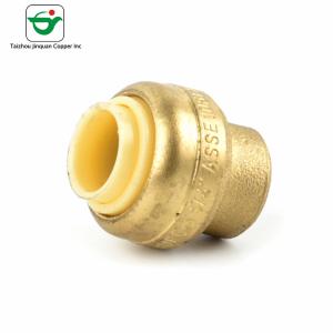 O impulso de cobre de NSF61 1/2” coube tampões de extremidade amarelos dos